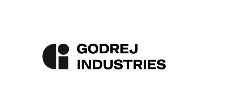Godrej Industries Group's black geometric GI identifier beside its corporate wordmark.