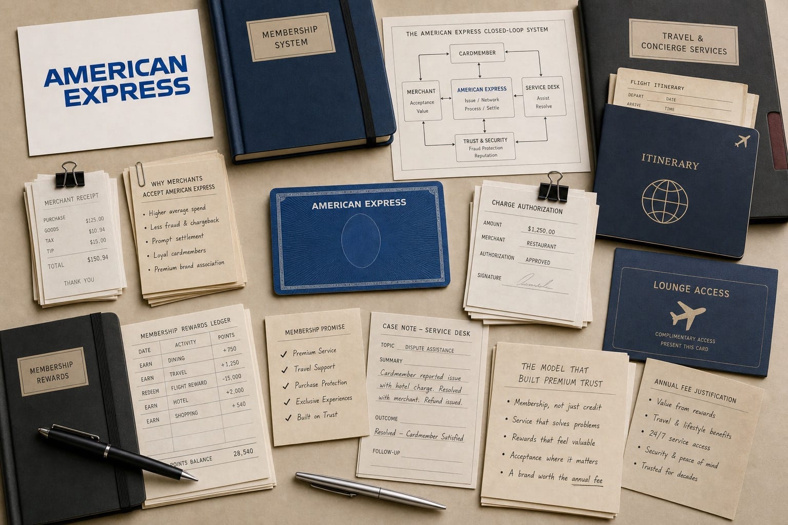 American Express brand proof visual