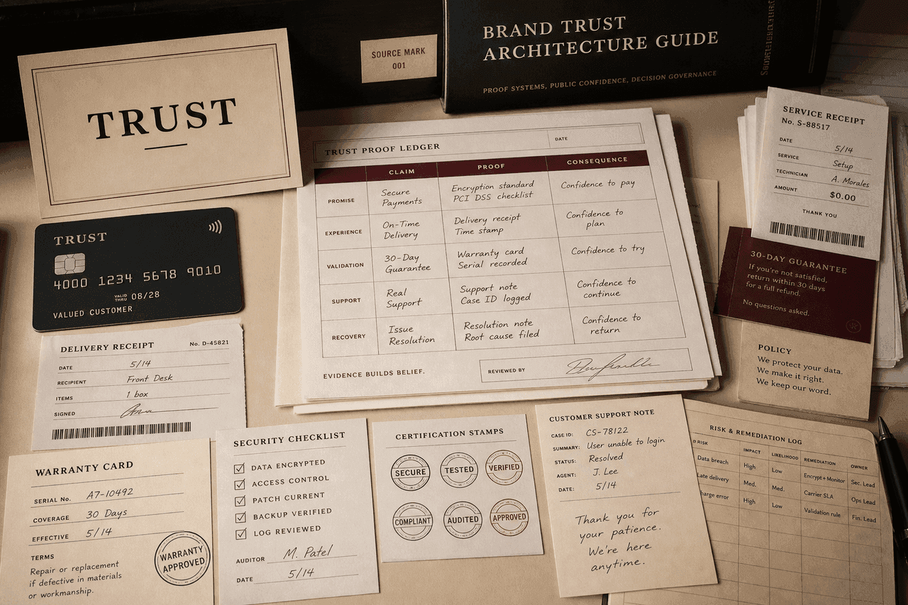Brand Trust Architecture Guide editorial visual