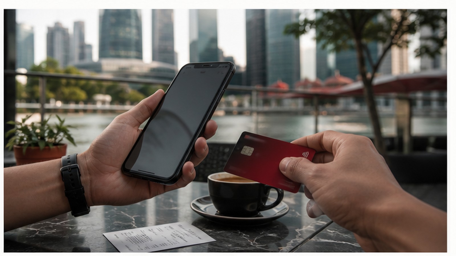 DBS mobile payment service visual.