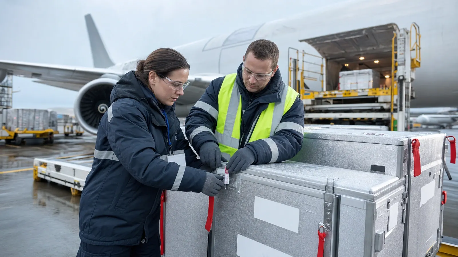 DHL Group brand proof: cold-chain precision.