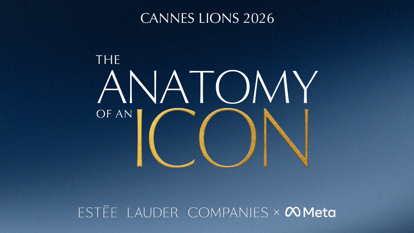 Official Estée Lauder Companies portfolio campaign image for The Anatomy of an Icon.