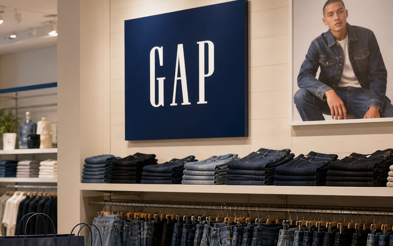 Gap denim retail proof visual.