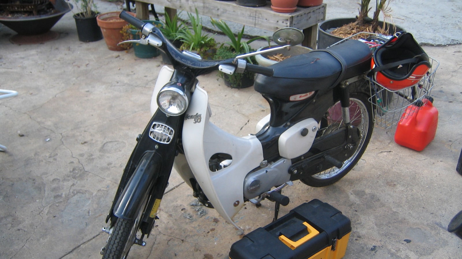 Honda Super Cub motorcycle.