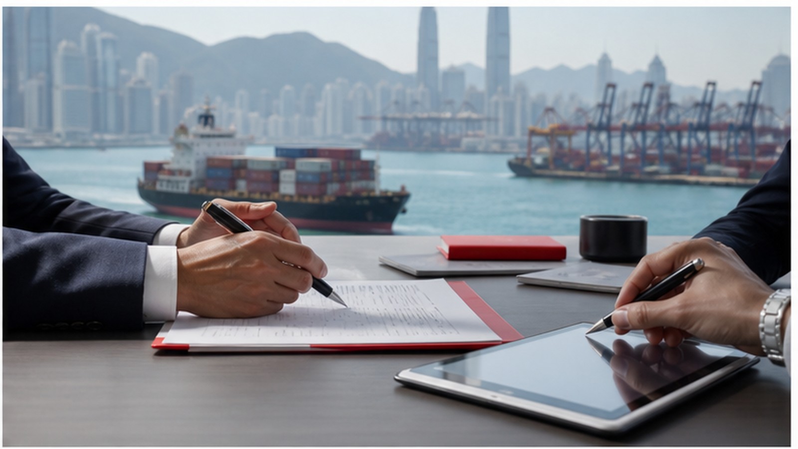 HSBC trade network service visual.