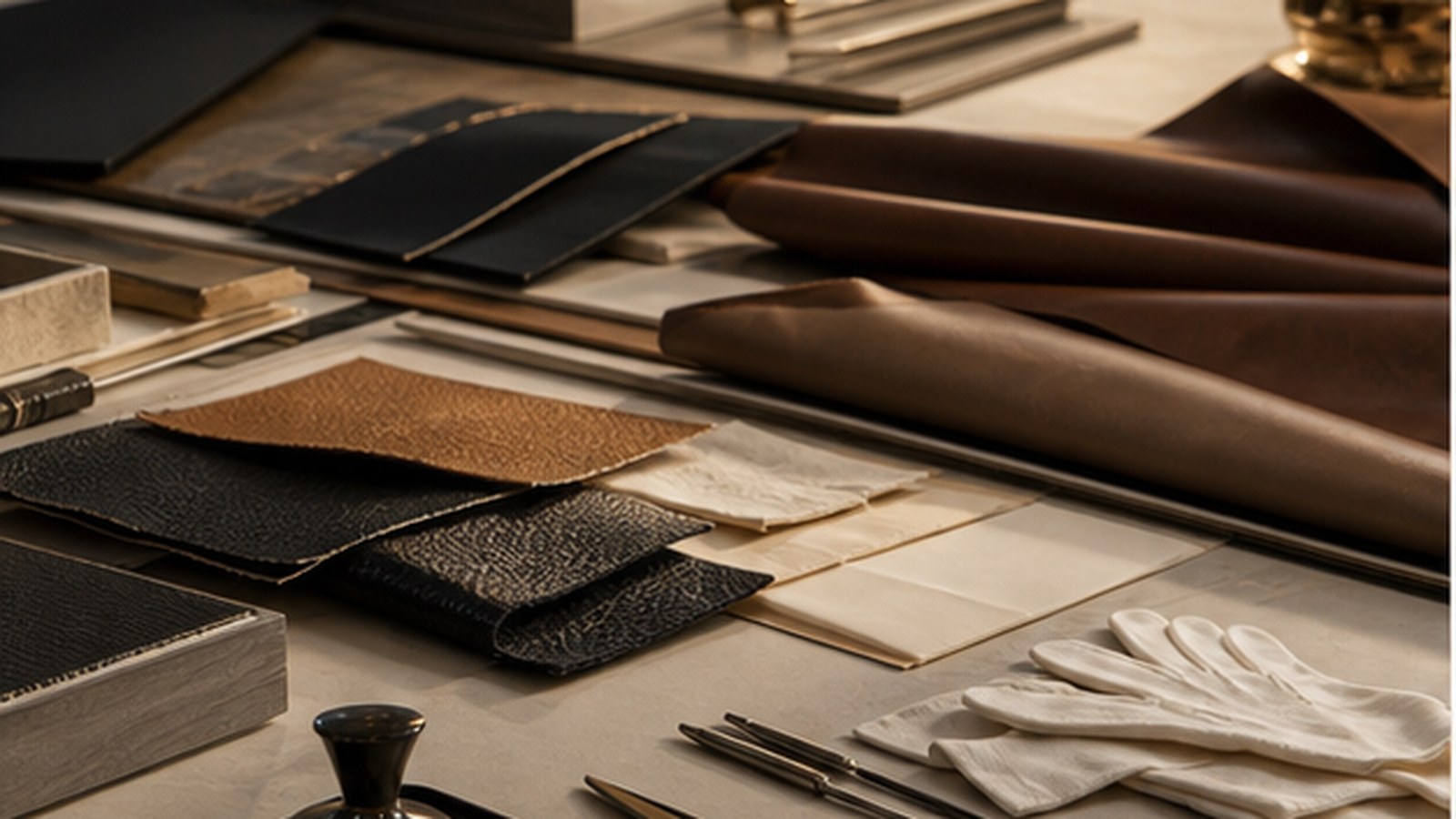 Kering brand page editorial hero showing real product and service context.