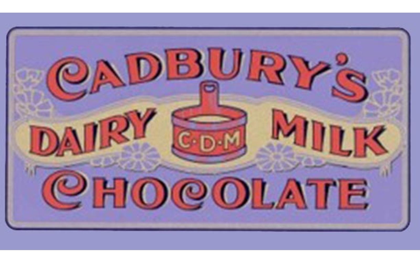 Official Mondelez historical Cadbury Dairy Milk image from 1905.