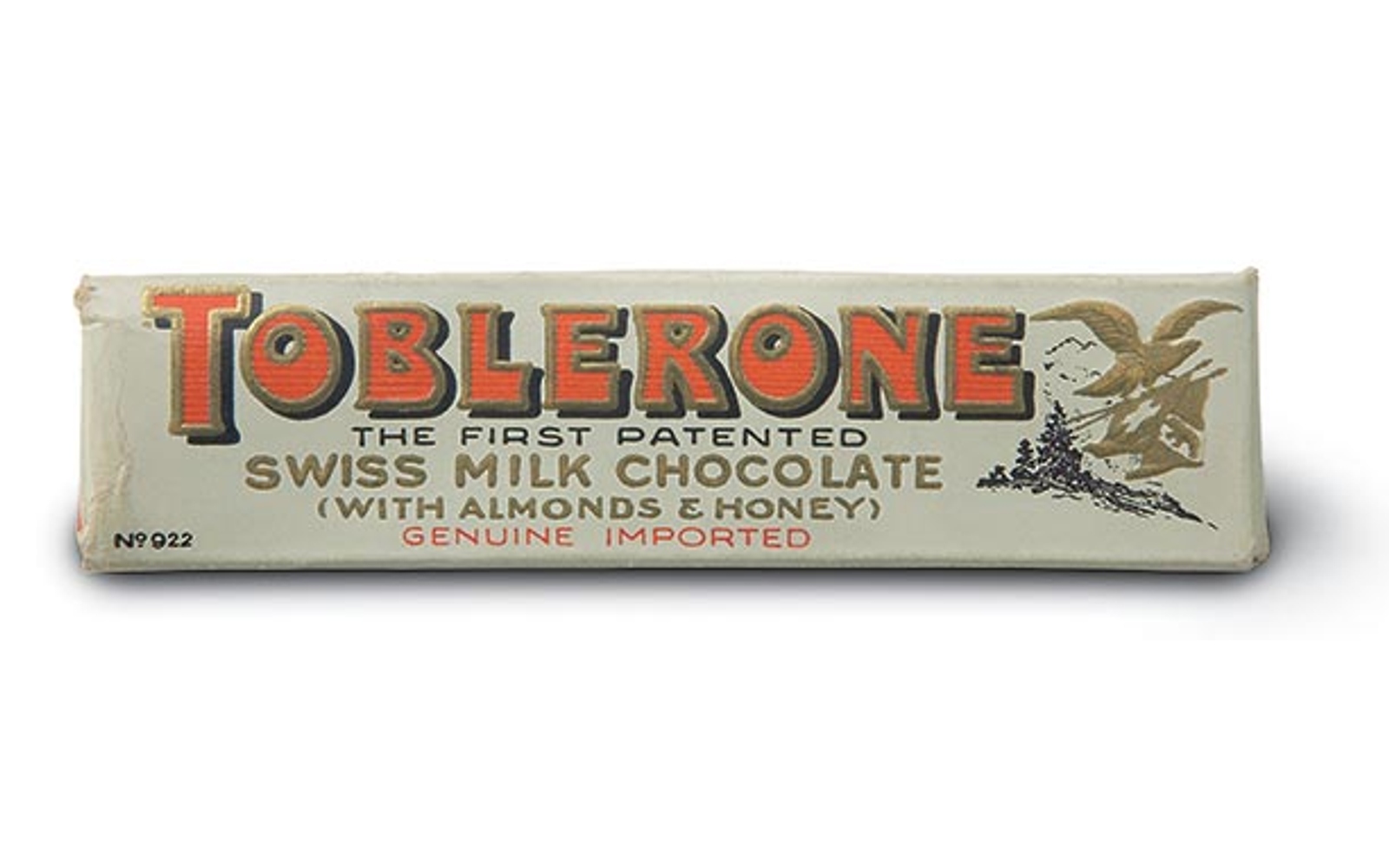Official Mondelez historical Toblerone package image from 1908.