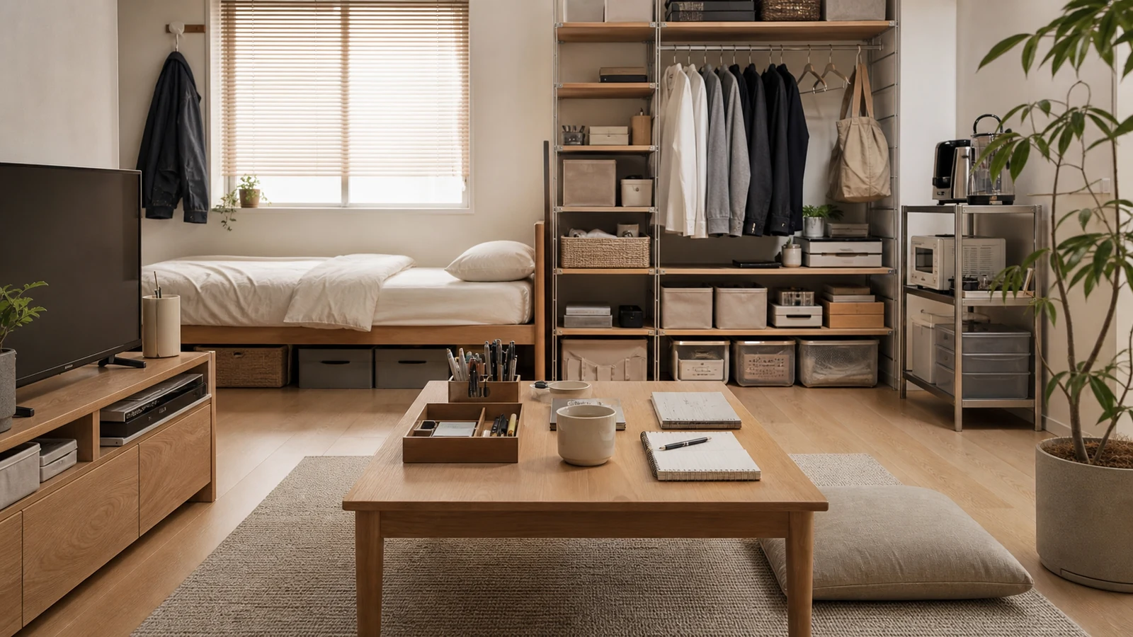 MUJI packaging and household goods using kraft and restrained labeling.