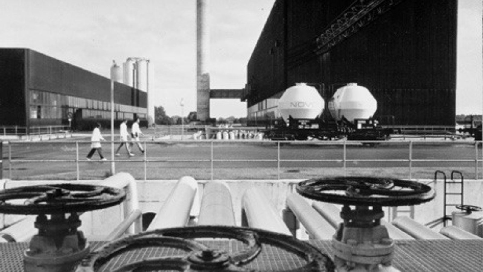 Novo's original Kalundborg production plant, opened in 1969 and designed by Arne Jacobsen.