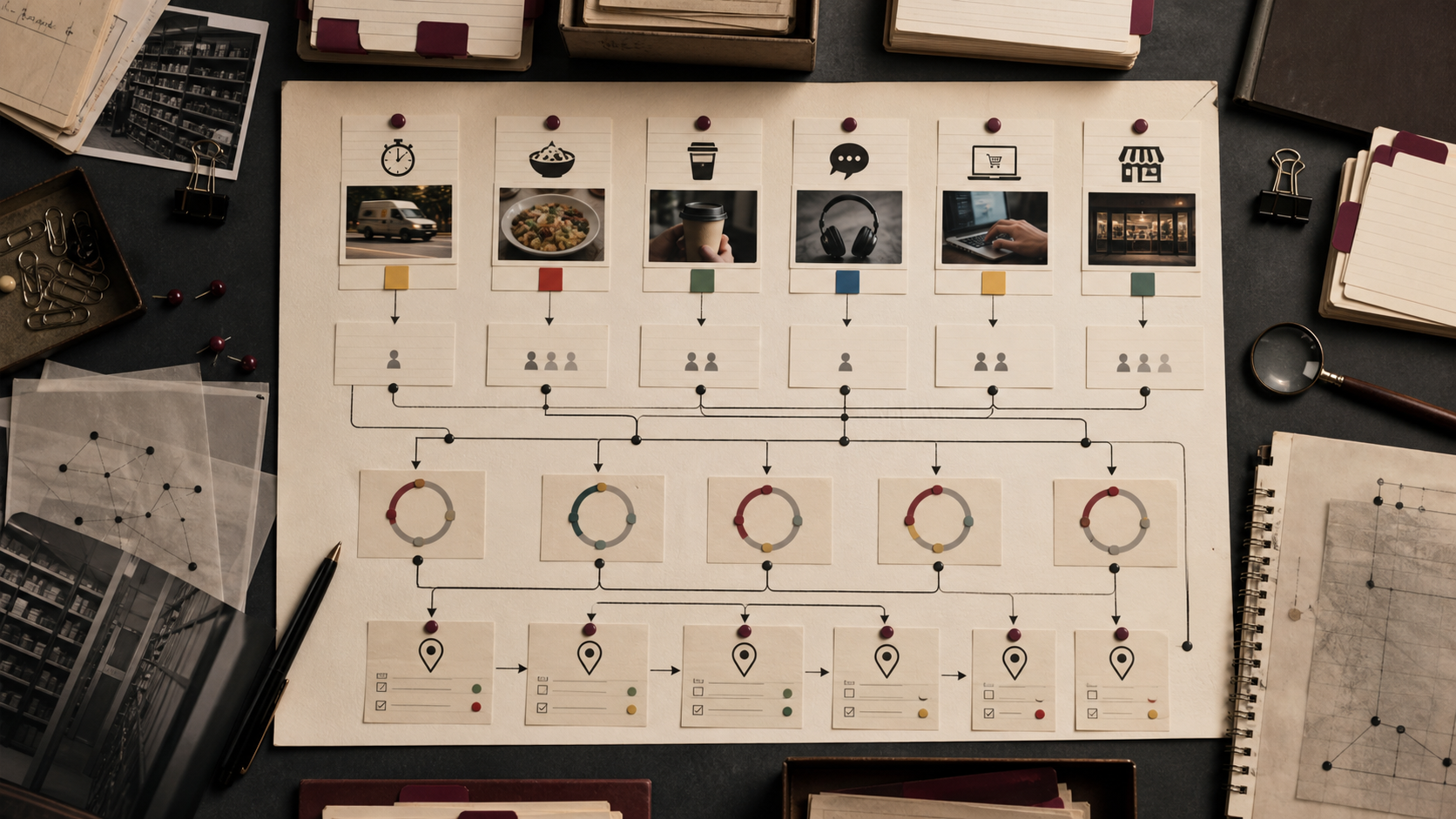 Archive table for category entry point ownership with generic need-moment cards, cue maps, habit loops, route-to-buy checks, and availability notes.