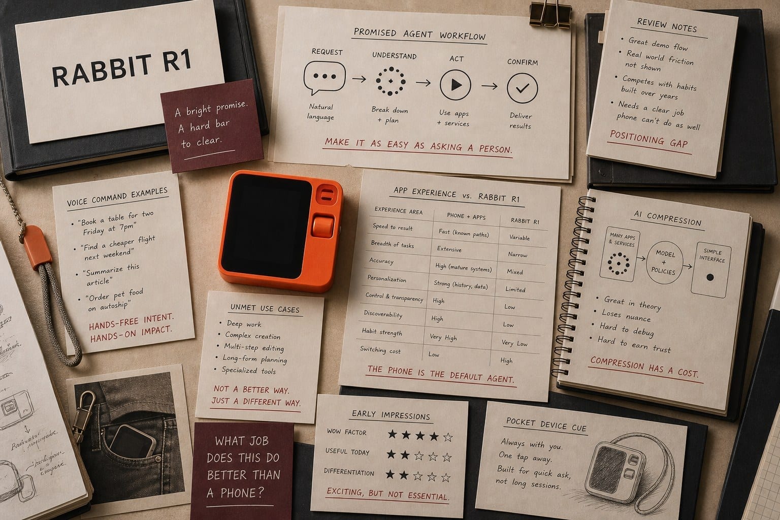 Rabbit R1 brand proof visual