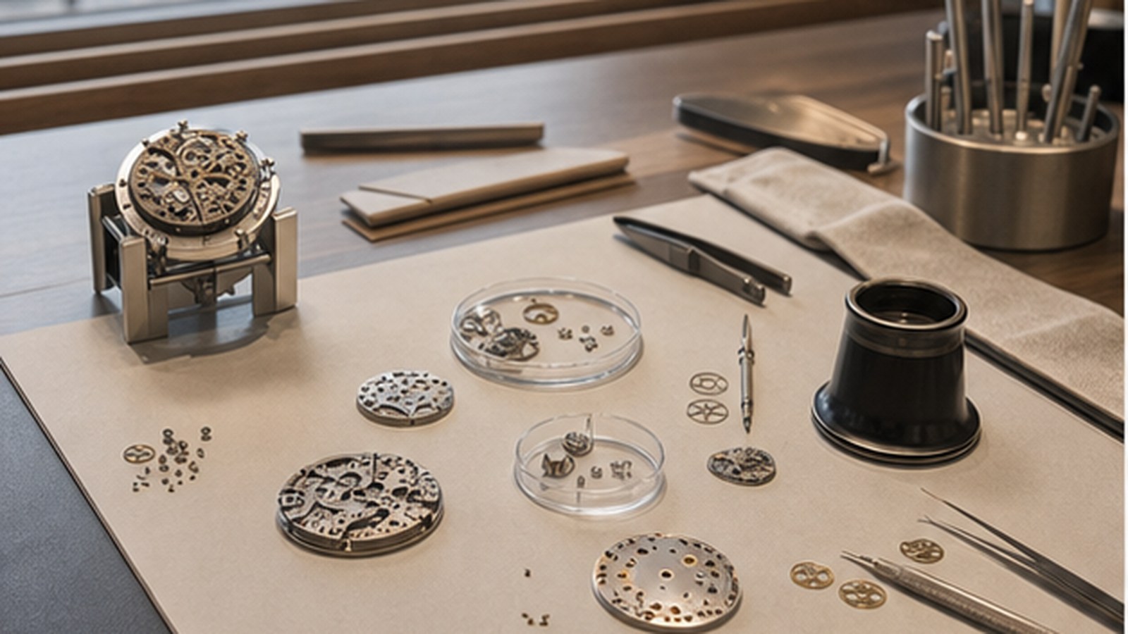 Richemont brand page editorial hero showing real product and service context.