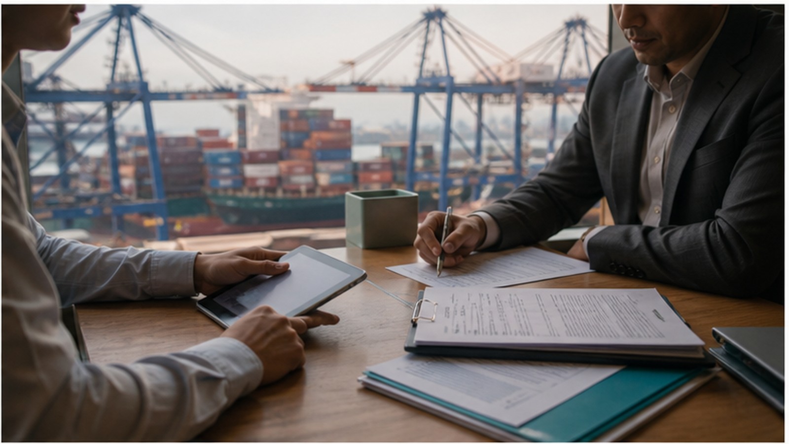 Standard Chartered trade network service visual.