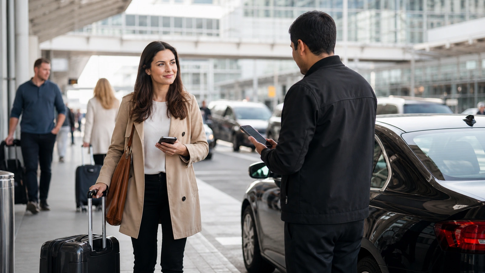 Uber brand proof: airport verification.