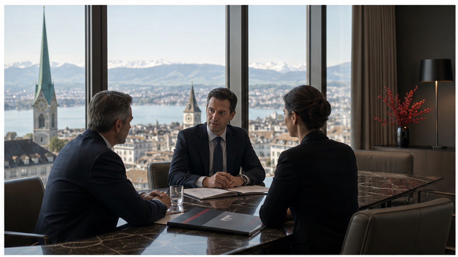 UBS banking infrastructure scene with Swiss financial service context and wealth-management system cues.