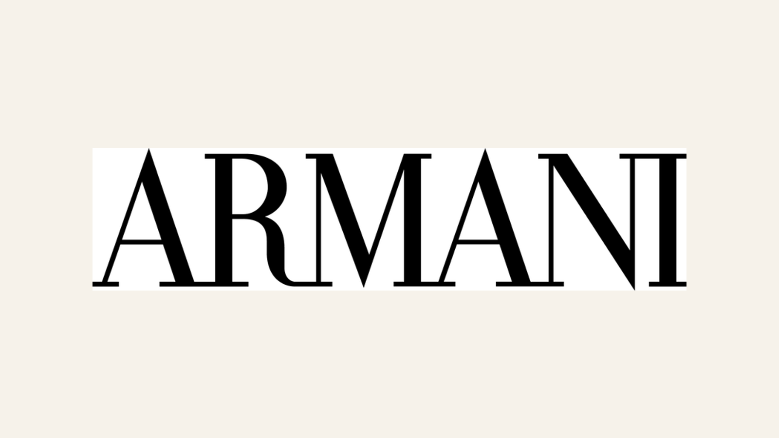 Current Giorgio Armani wordmark