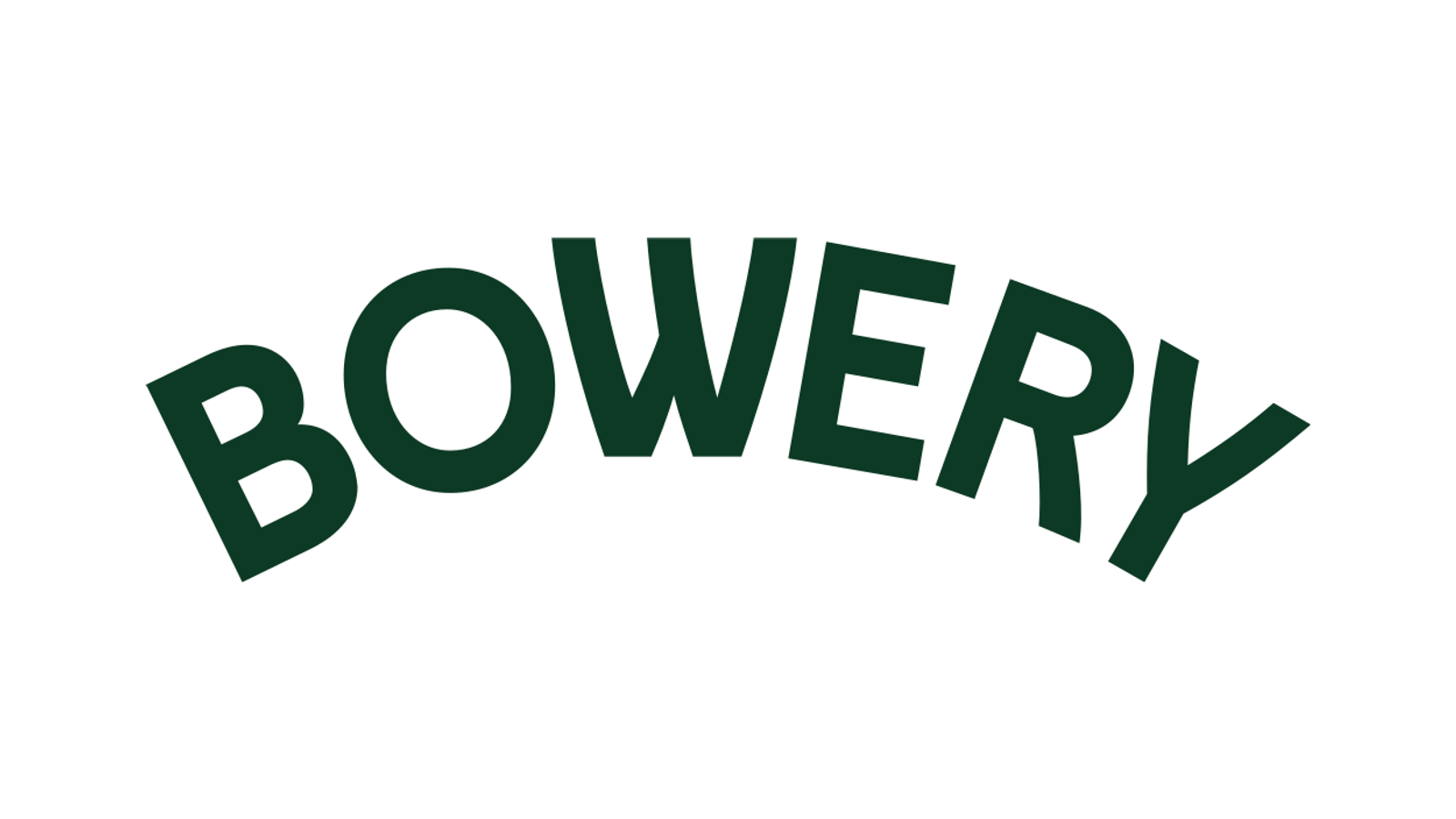 Bowery arched wordmark normalized from a verified 2023 source vector.