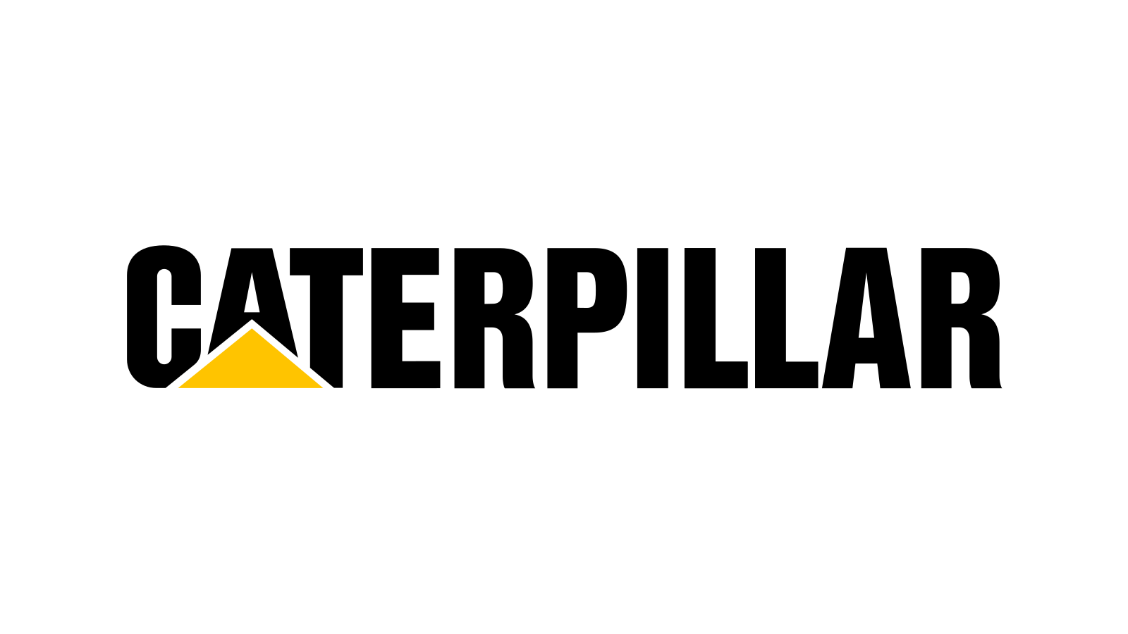 Caterpillar wordmark with triangle mark.