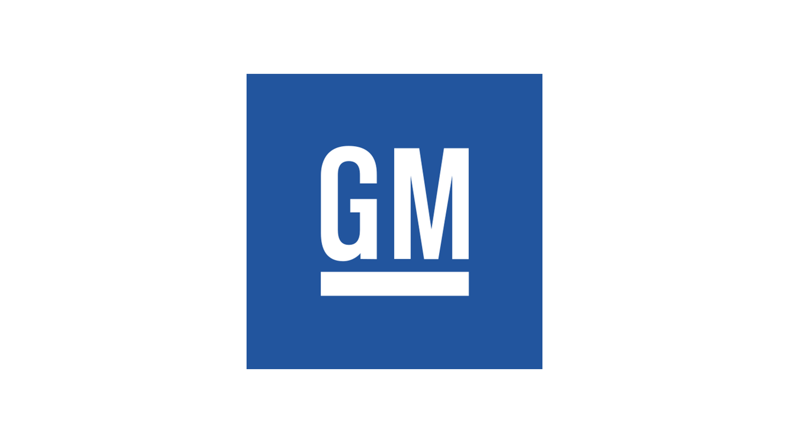 Flat blue GM square