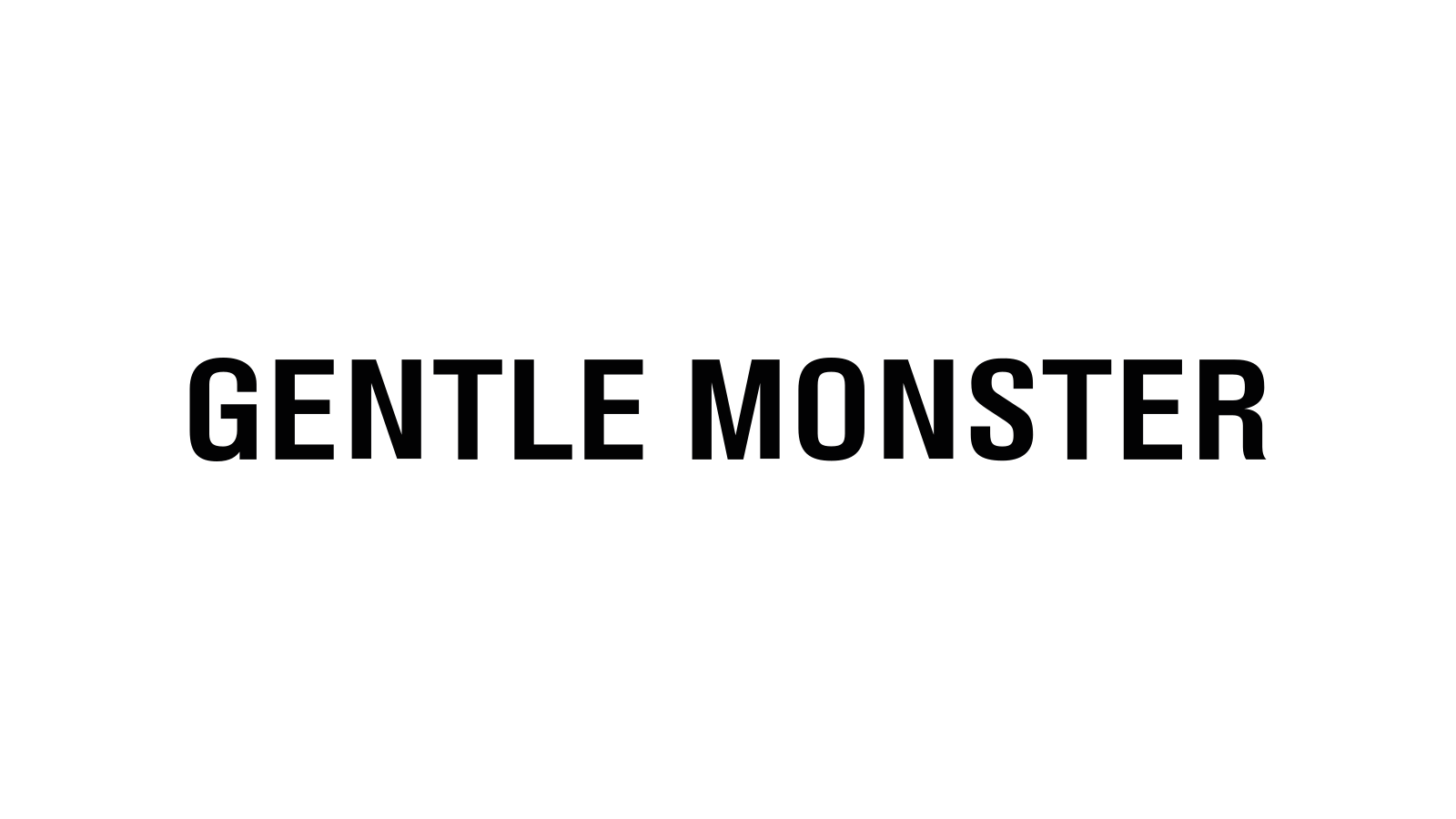 Gentle Monster current black wordmark.