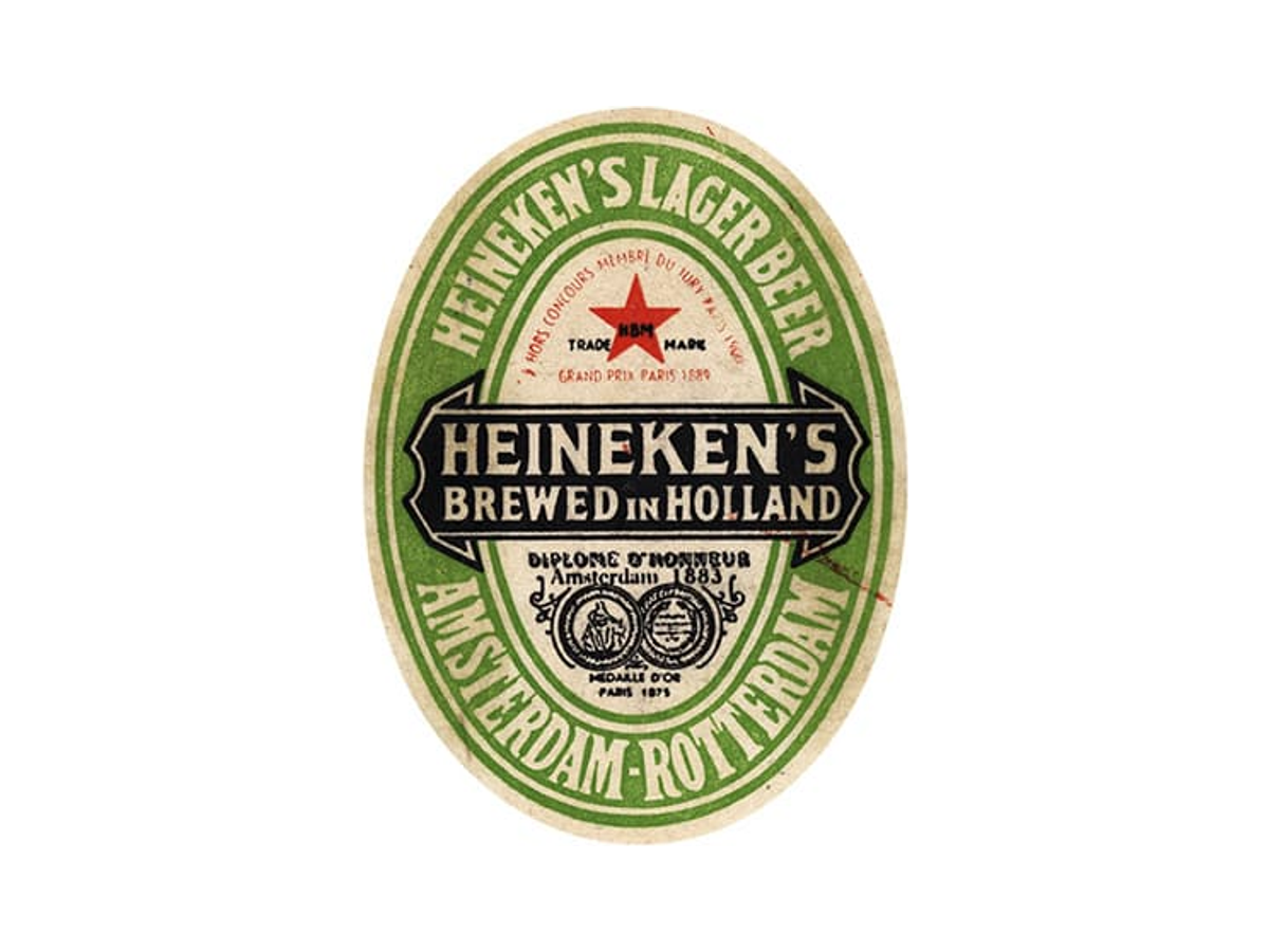 Export-era bottle label