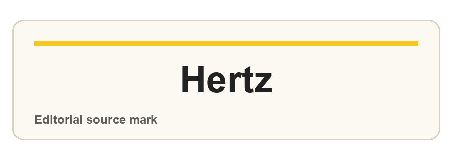 Hertz editorial source-mark treatment
