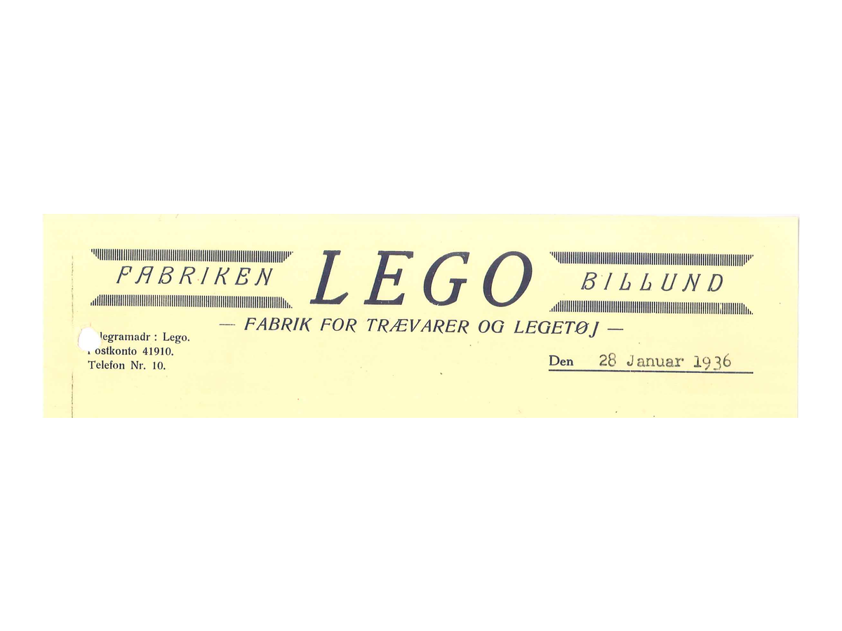 First documented LEGO name