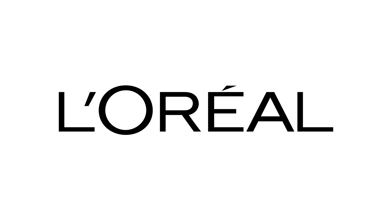 L'Oréal source-backed current mark on a fixed white canvas.