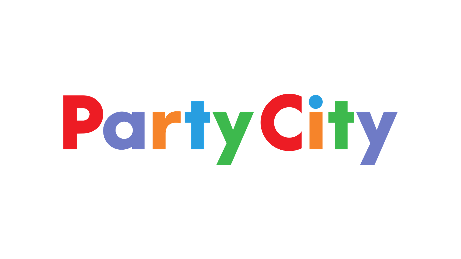 Current Party City multicolor wordmark on a normalized white source-mark canvas.