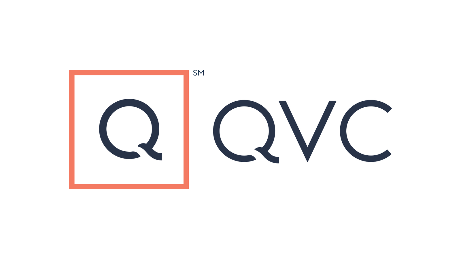 Current QVC coral-frame and navy open-Q mark on a normalized white canvas.