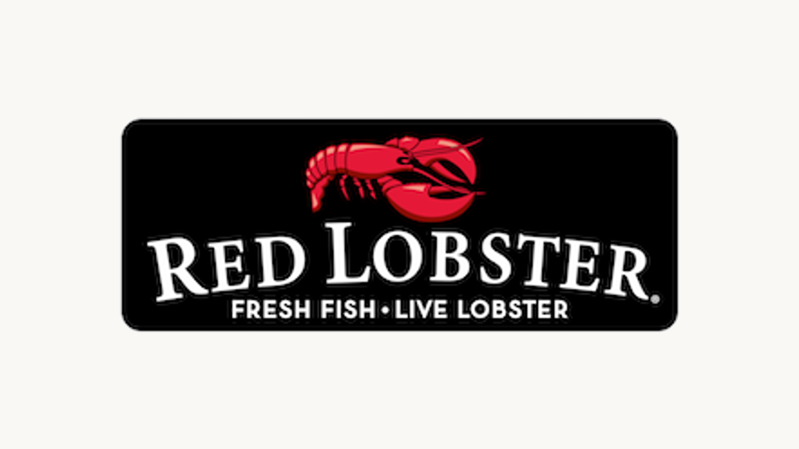 Current Red Lobster restaurant mark on a normalized warm-white canvas.