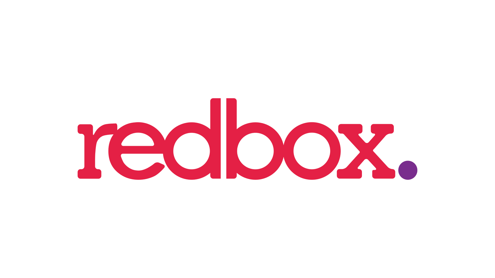 Final Redbox wordmark with red lettering and purple period on a normalized white canvas.