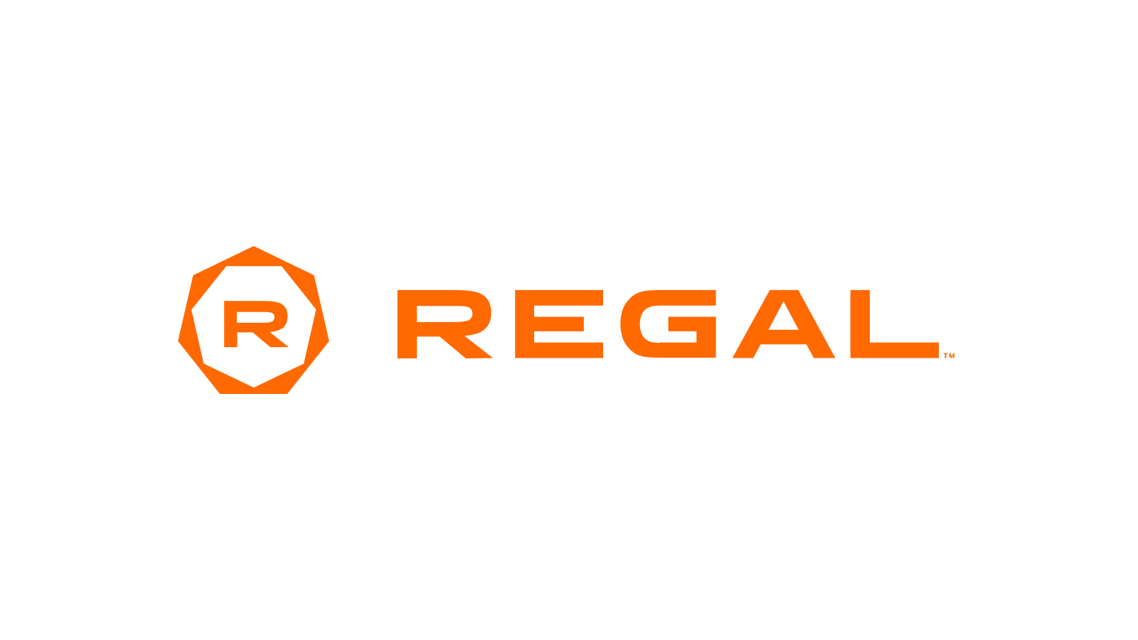 Current orange Regal aperture-crown and wordmark on a normalized white canvas.