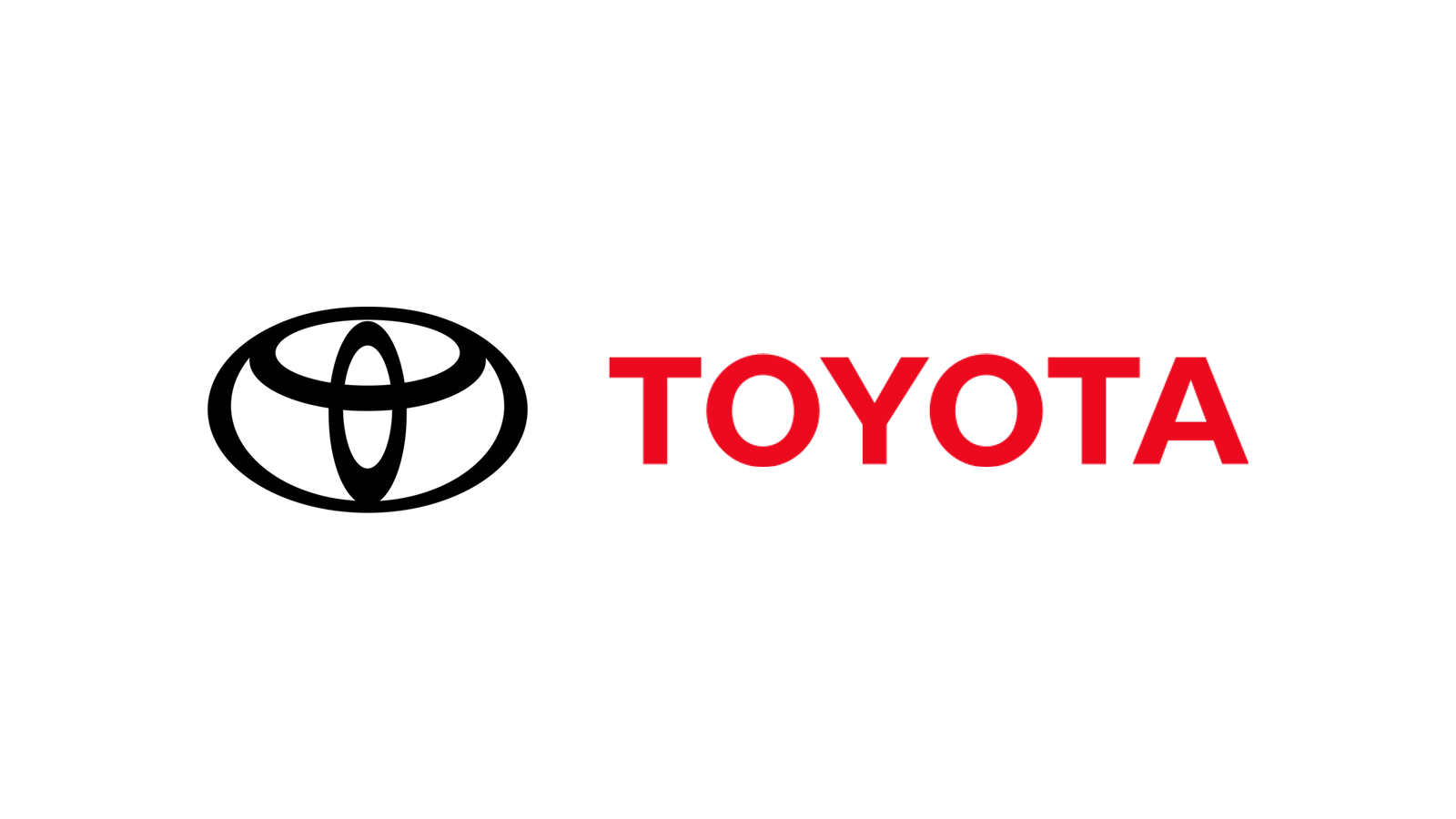 Toyota oval emblem and wordmark.