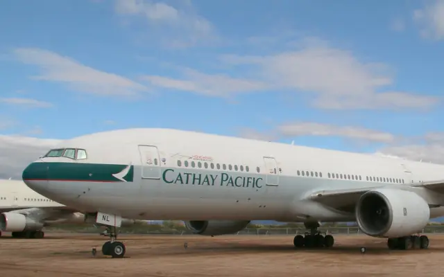 Cathay Pacific Brand Signal Card hero proof surface showing Hong Kong airline, cargo, loyalty, and group architecture.