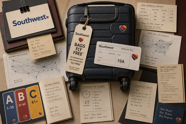 Airline baggage promise surface showing how a policy can become a brand cue.